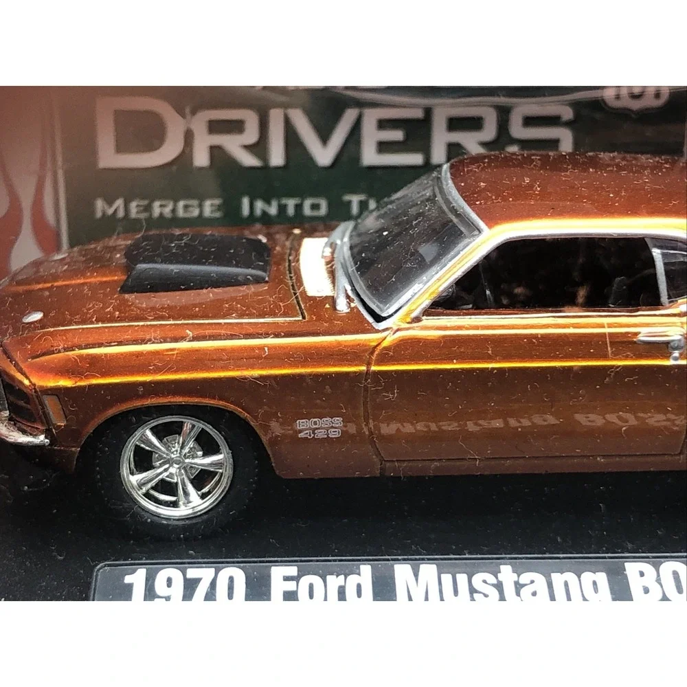 M2 Auto Drivers 1970 '70 Ford Mustang‎ Boss 429 Diecast Car Burnt Orange 1/64